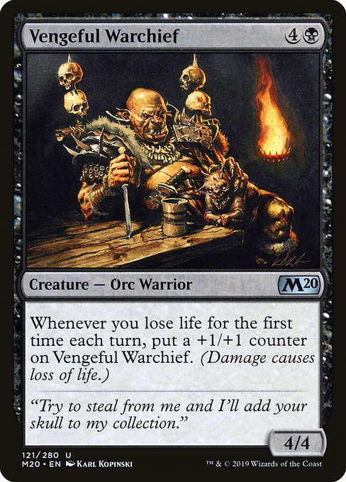 Vengeful Warchief (121) [Core Set 2020]