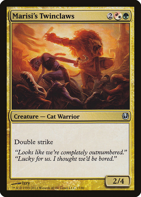 Marisi's Twinclaws (17) [Duel Decks: Ajani vs. Nicol Bolas]