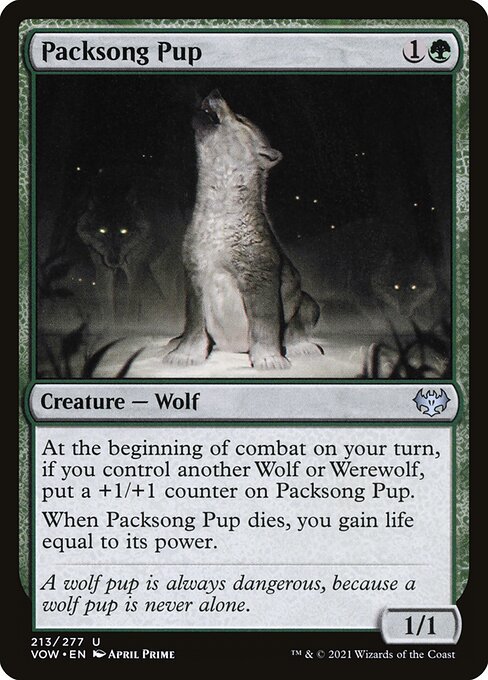 Packsong Pup (213) [Innistrad: Crimson Vow]