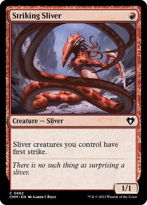 Striking Sliver (882) [Commander Masters]