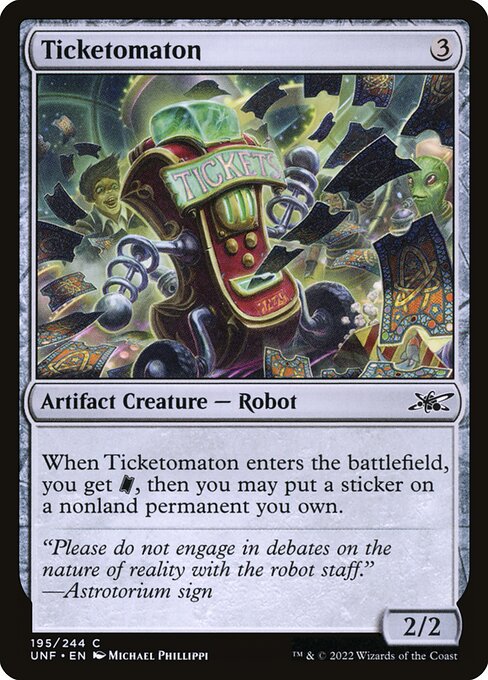 Ticketomaton (195) [Unfinity]