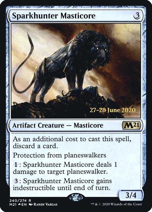 Sparkhunter Masticore (240s) [Core Set 2021 Promos]