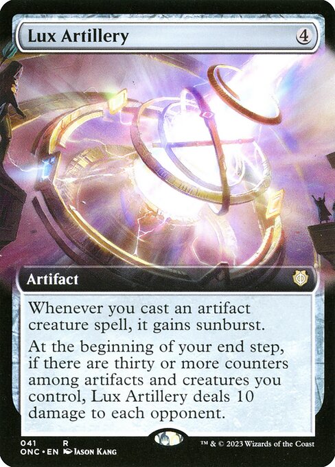 Lux Artillery (41) [Phyrexia: All Will Be One Commander] [Extended Art]