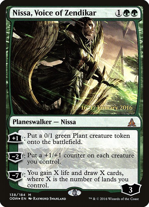 Nissa, Voice of Zendikar (138s) [Oath of the Gatewatch Promos]