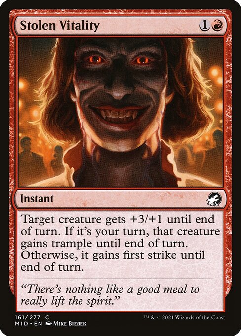 Stolen Vitality (161) [Innistrad: Midnight Hunt]