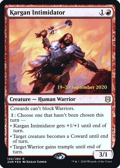 Kargan Intimidator (145s) [Zendikar Rising Promos]