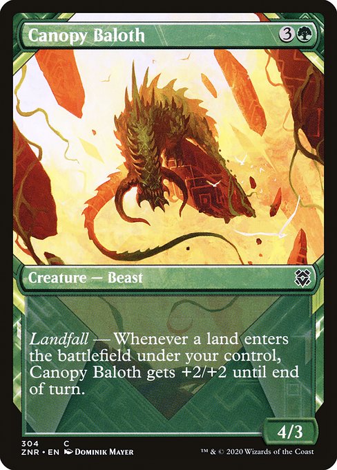 Canopy Baloth (304) [Zendikar Rising] [Showcase]