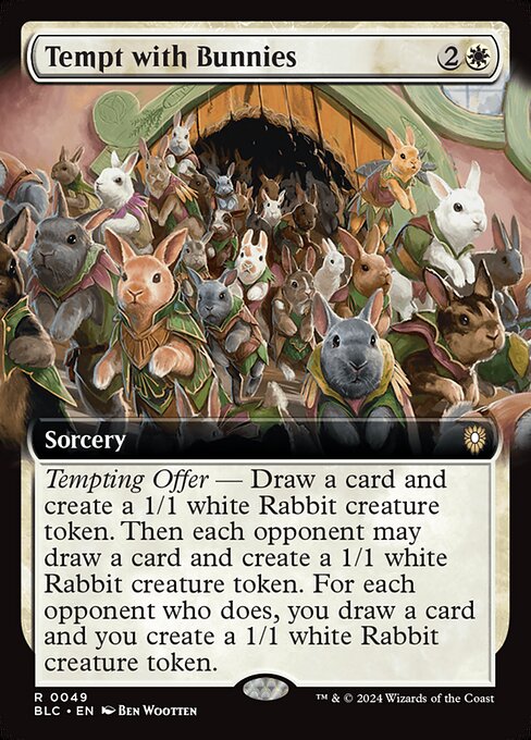 Tempt with Bunnies (49) [Bloomburrow Commander]