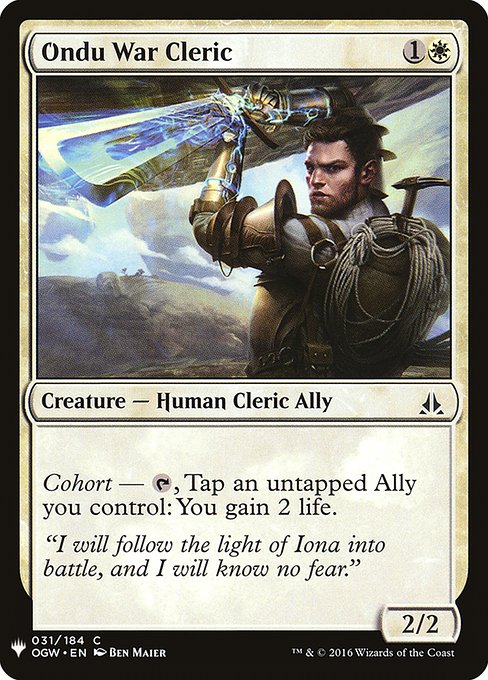 Ondu War Cleric (OGW-31) [The List]