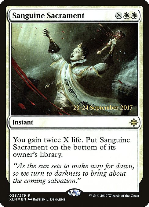Sanguine Sacrament (33s) [Ixalan Promos]