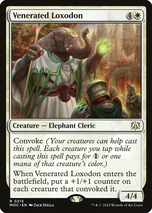 Venerated Loxodon (215) [March of the Machine Commander]