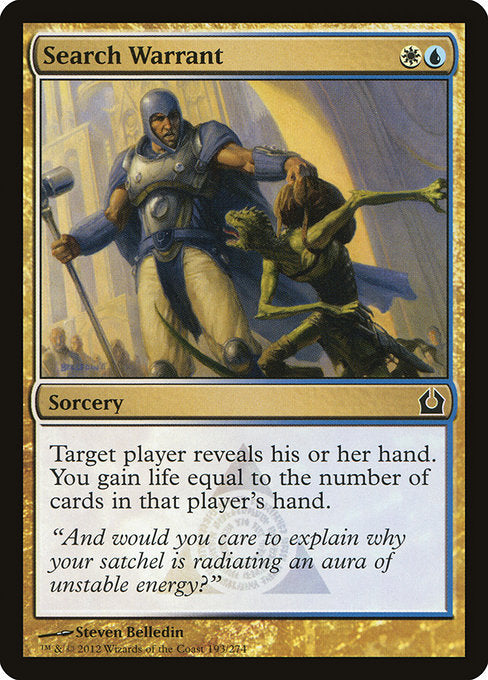 Search Warrant (193) [Return to Ravnica]