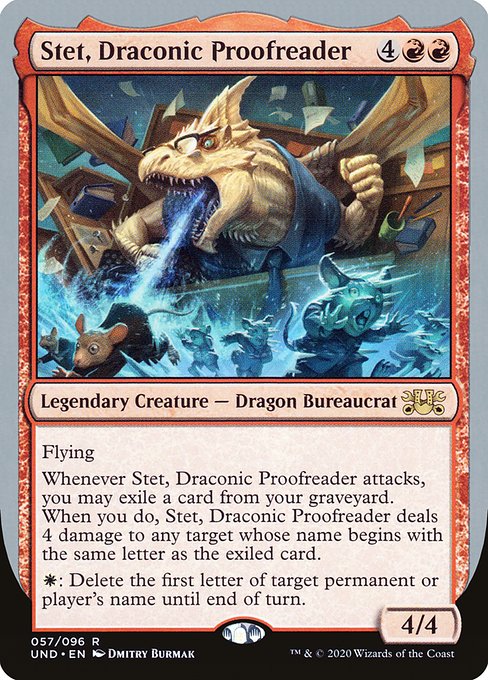 Stet, Draconic Proofreader (57) [Unsanctioned]