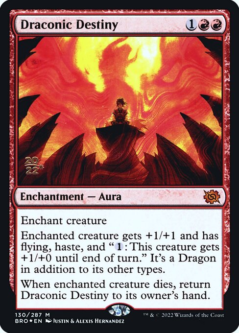 Draconic Destiny (130s) [The Brothers' War Promos]
