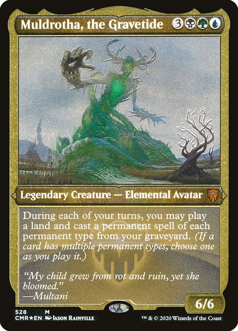 Muldrotha, the Gravetide (528) [Commander Legends] [Etched]