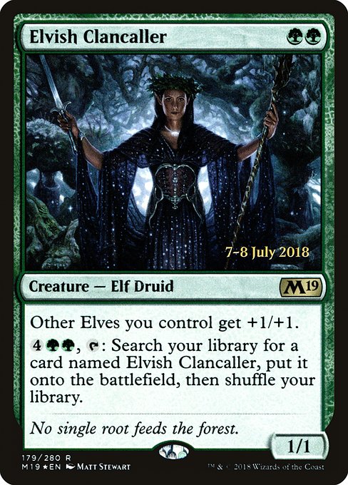 Elvish Clancaller (179s) [Core Set 2019 Promos]