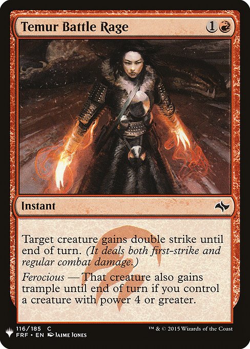 Temur Battle Rage (FRF-116) [The List]