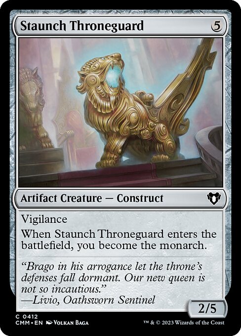 Staunch Throneguard (412) [Commander Masters]