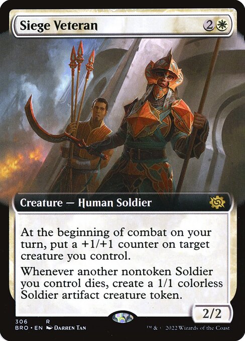 Siege Veteran (306) [The Brothers' War] [Extended Art]