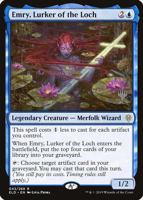 Emry, Lurker of the Loch (43p) [Throne of Eldraine Promos]