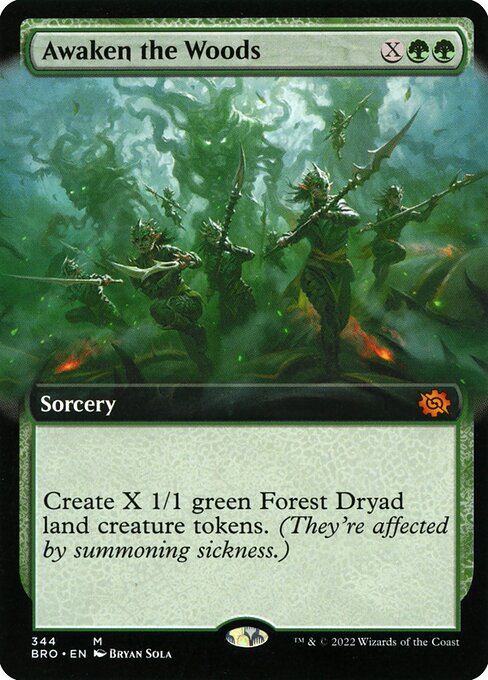 Awaken the Woods (344) [The Brothers' War] [Extended Art]