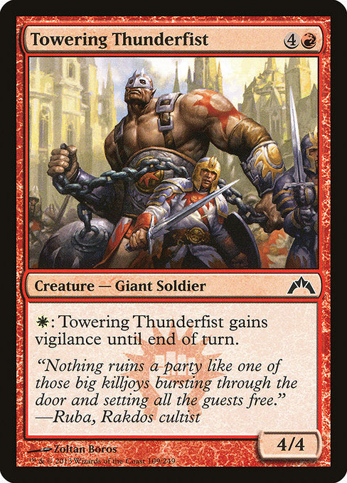 Towering Thunderfist (109) [Gatecrash]