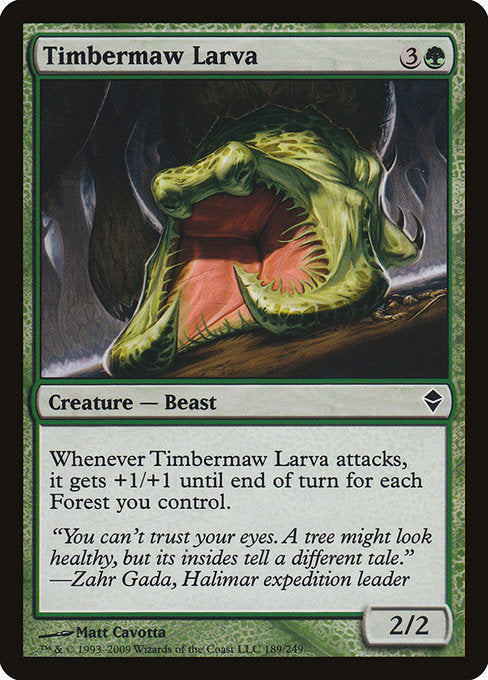 Timbermaw Larva (189) [Zendikar]