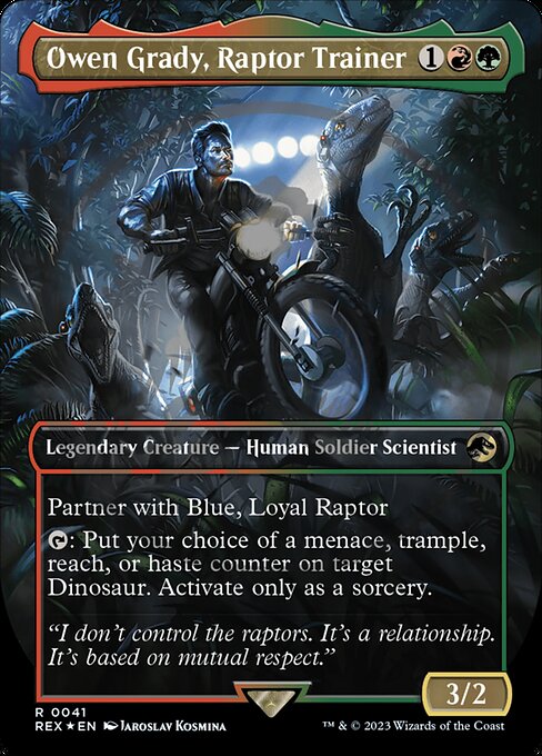 Owen Grady, Raptor Trainer (41) [Jurassic World Collection] [Borderless]