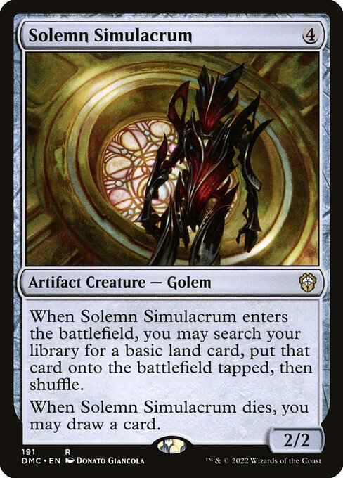 Solemn Simulacrum (191) [Dominaria United Commander]