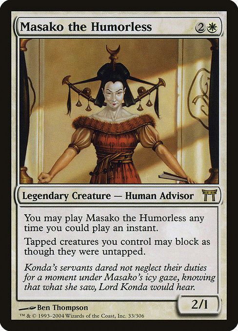 Masako the Humorless (33) [Champions of Kamigawa]