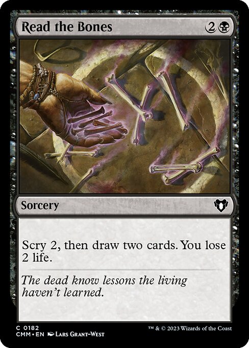 Read the Bones (182) [Commander Masters]
