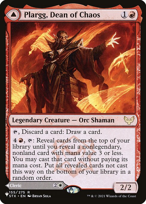 Plargg, Dean of Chaos // Augusta, Dean of Order (STX-155) [The List]