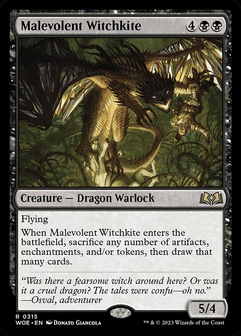Malevolent Witchkite (315) [Wilds of Eldraine]