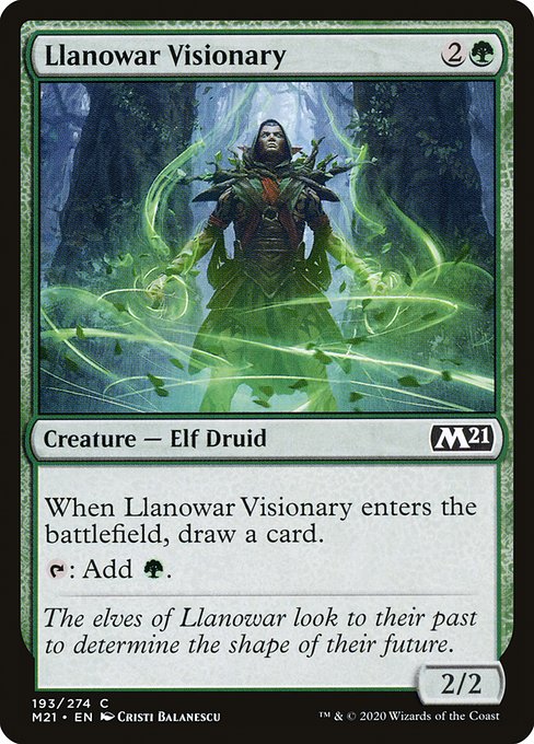 Llanowar Visionary (193) [Core Set 2021]
