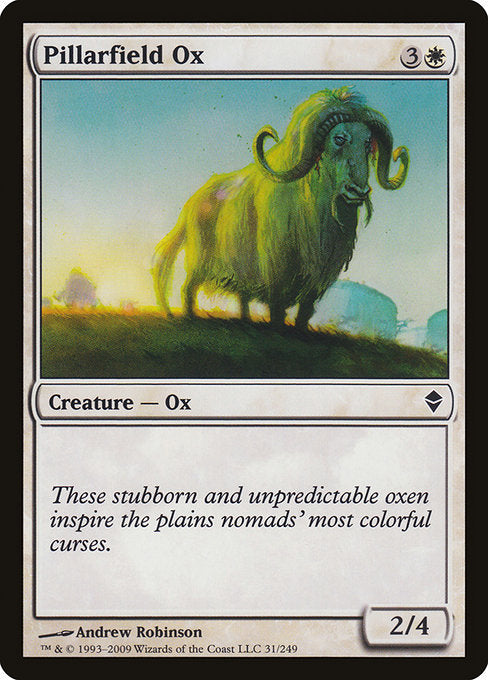 Pillarfield Ox (31) [Zendikar]