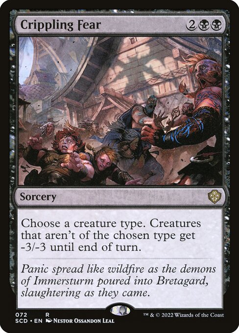 Crippling Fear (72) [Starter Commander Decks]