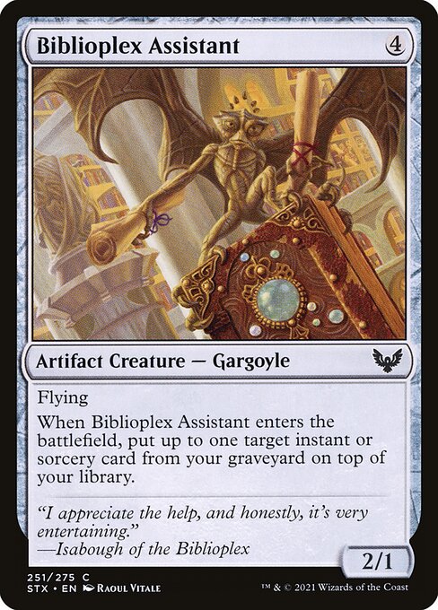 Biblioplex Assistant (251) [Strixhaven: School of Mages]