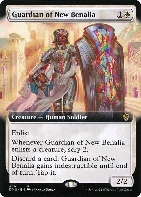 Guardian of New Benalia (386) [Dominaria United] [Extended Art]