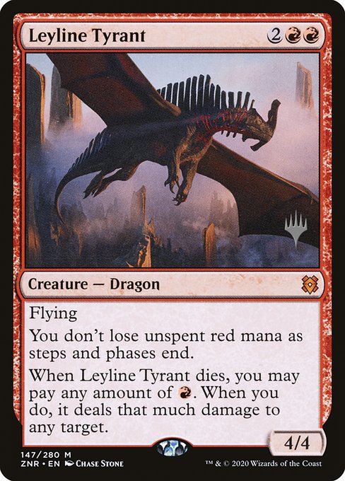 Leyline Tyrant (147p) [Zendikar Rising Promos]