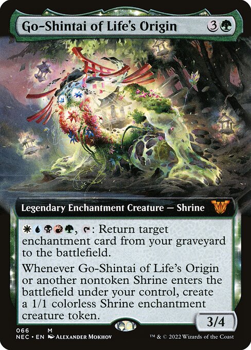 Go-Shintai of Life's Origin (66) [Neon Dynasty Commander] [Extended Art]