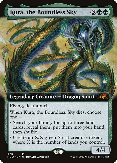 Kura, the Boundless Sky (478) [Kamigawa: Neon Dynasty] [Extended Art]