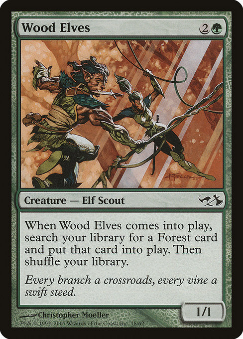 Wood Elves (18) [Duel Decks: Elves vs. Goblins]