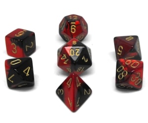CHX26433 Black Red/Gold Poly Gemini image 0