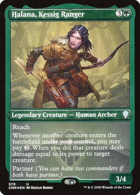 Halana, Kessig Ranger (579) [Commander Legends] [Etched]