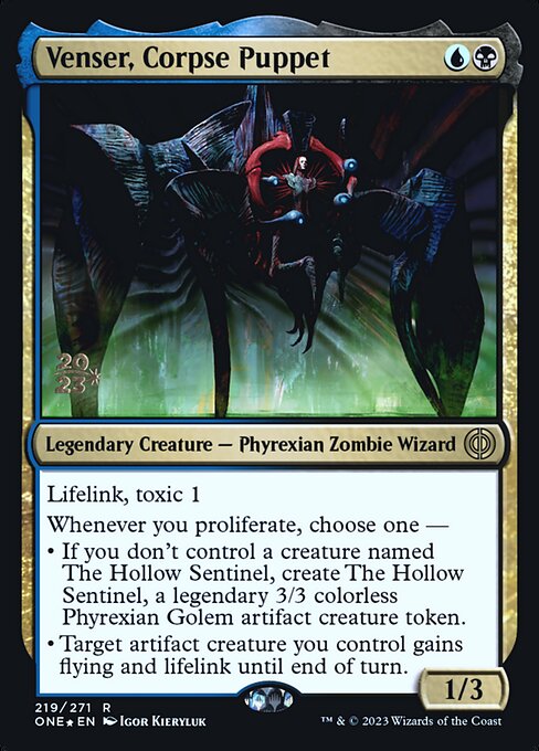 Venser, Corpse Puppet (219s) [Phyrexia: All Will Be One Promos]