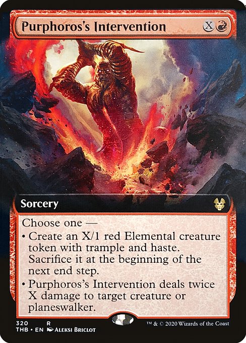 Purphoros's Intervention (320) [Theros Beyond Death] [Extended Art]