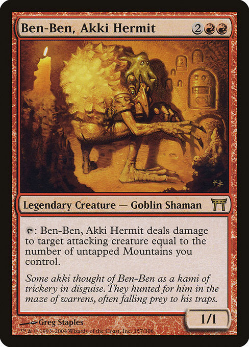 Ben-Ben, Akki Hermit (157) [Champions of Kamigawa]