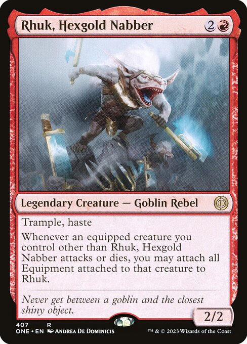 Rhuk, Hexgold Nabber (407) [Phyrexia: All Will Be One]