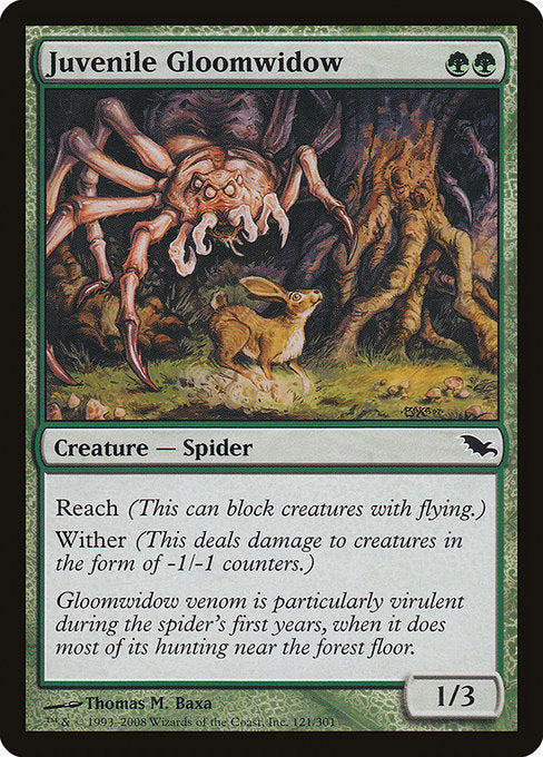 Juvenile Gloomwidow (121) [Shadowmoor]