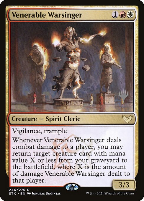Venerable Warsinger (246p) [Strixhaven: School of Mages Promos]